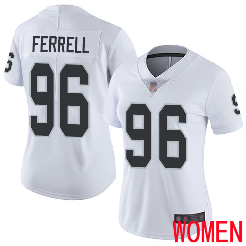 Oakland Raiders Limited White Women Clelin Ferrell Road Jersey NFL Football 96 Vapor Untouchable Jersey